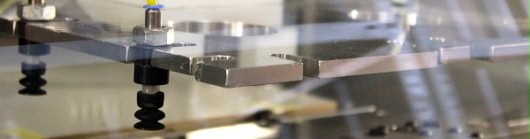 Mechanische Endbearbeitung detailansicht auf fraesanlage