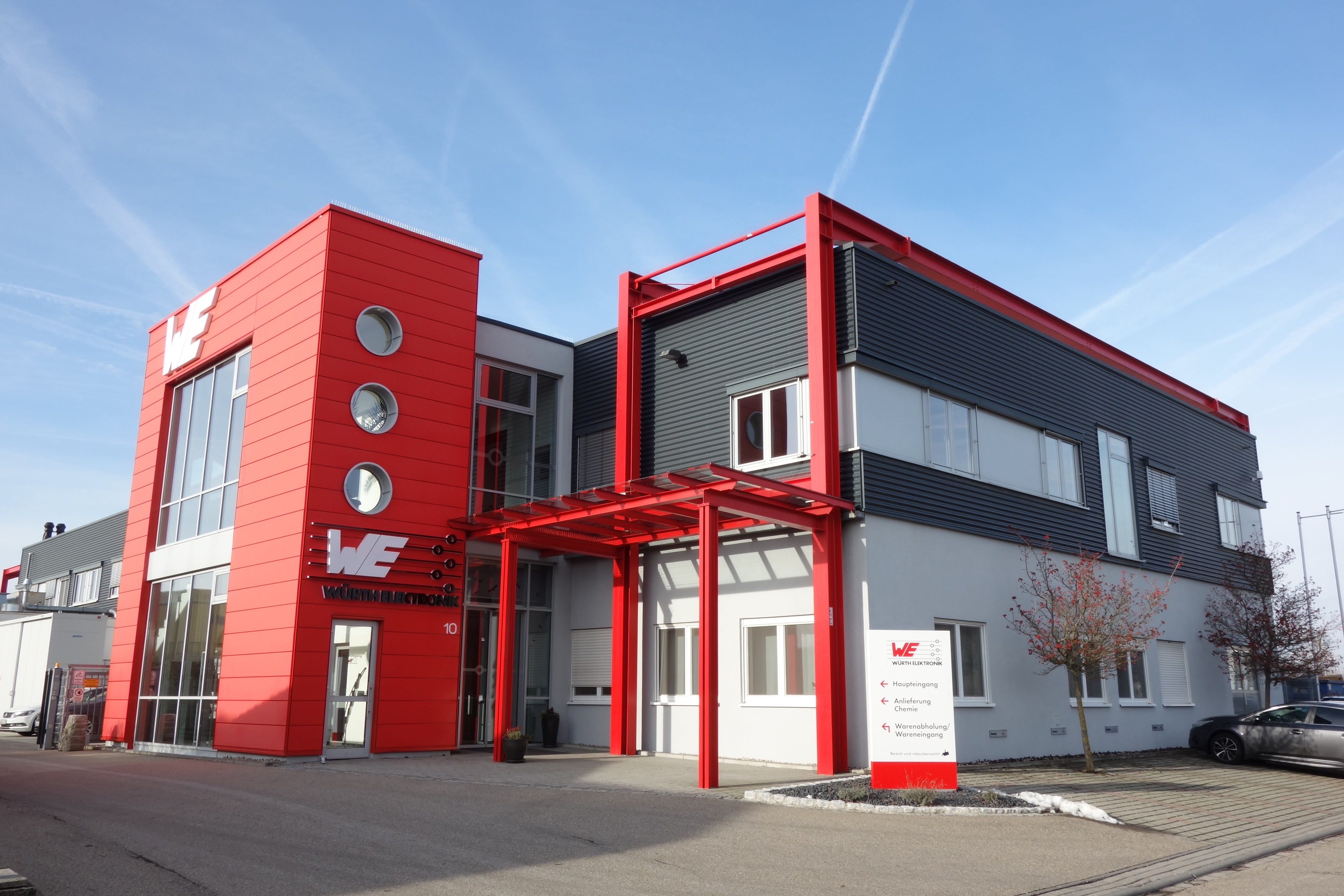 Standort Rot am See Firmengebäude Würth Elektronik eiSos am Standort Rot am See